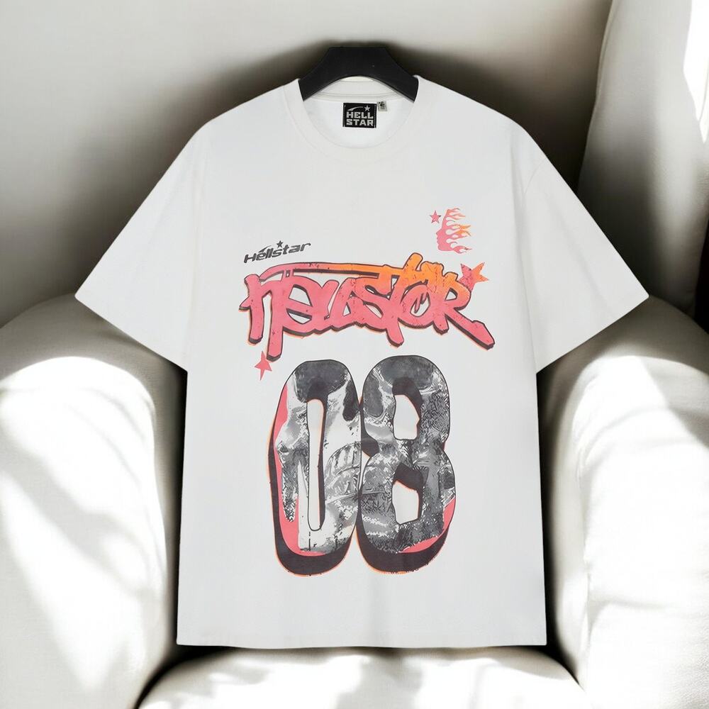 hellstar round neck short sleeve t-shirt